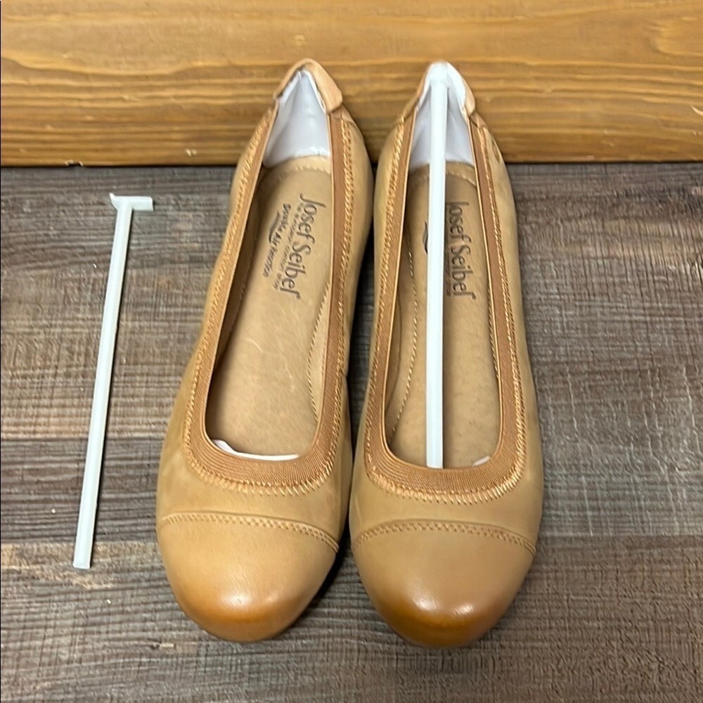 Josef Seibel Women's Tan Leather Shoes 6aa narrow comfortable office Business